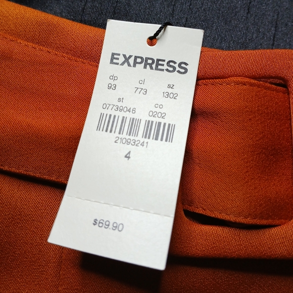 Classy rustic orange skirt, Size 4, brand new! - Picture 3 of 5